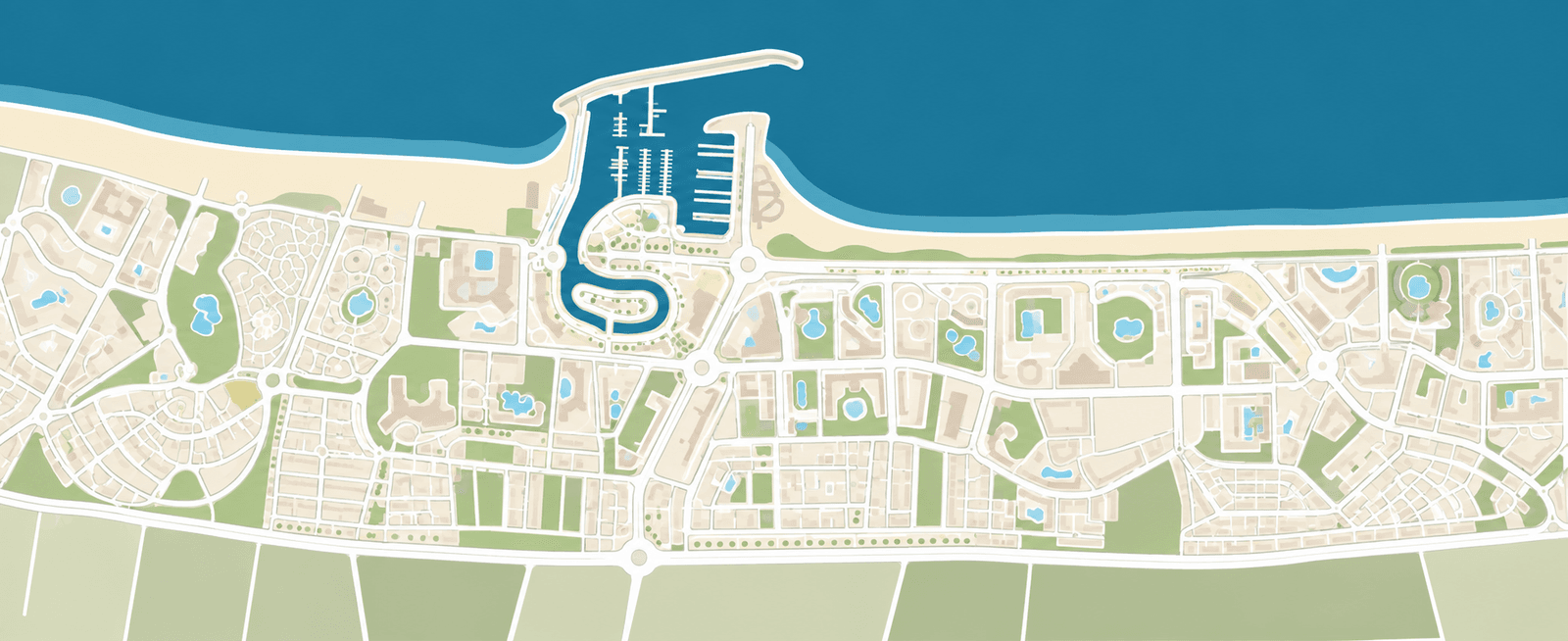 Plan de la station de Yasmine Hammamet